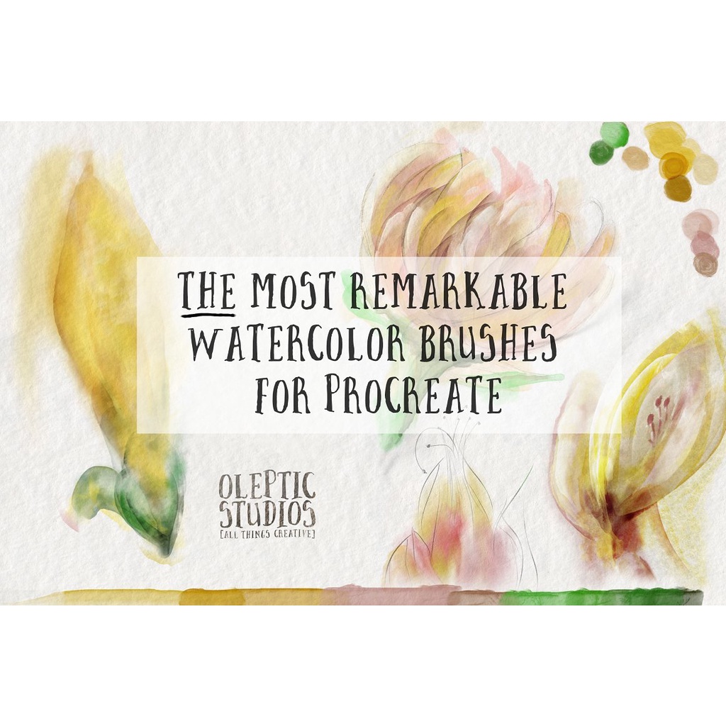 Procreate Brush - Best Beautiful Watercolor Brushes for Procreate