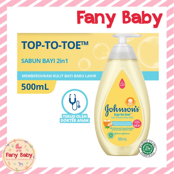 JOHNSON'S TOP-TO-TOE HAIR &amp; BODY BABY BATH 500ML