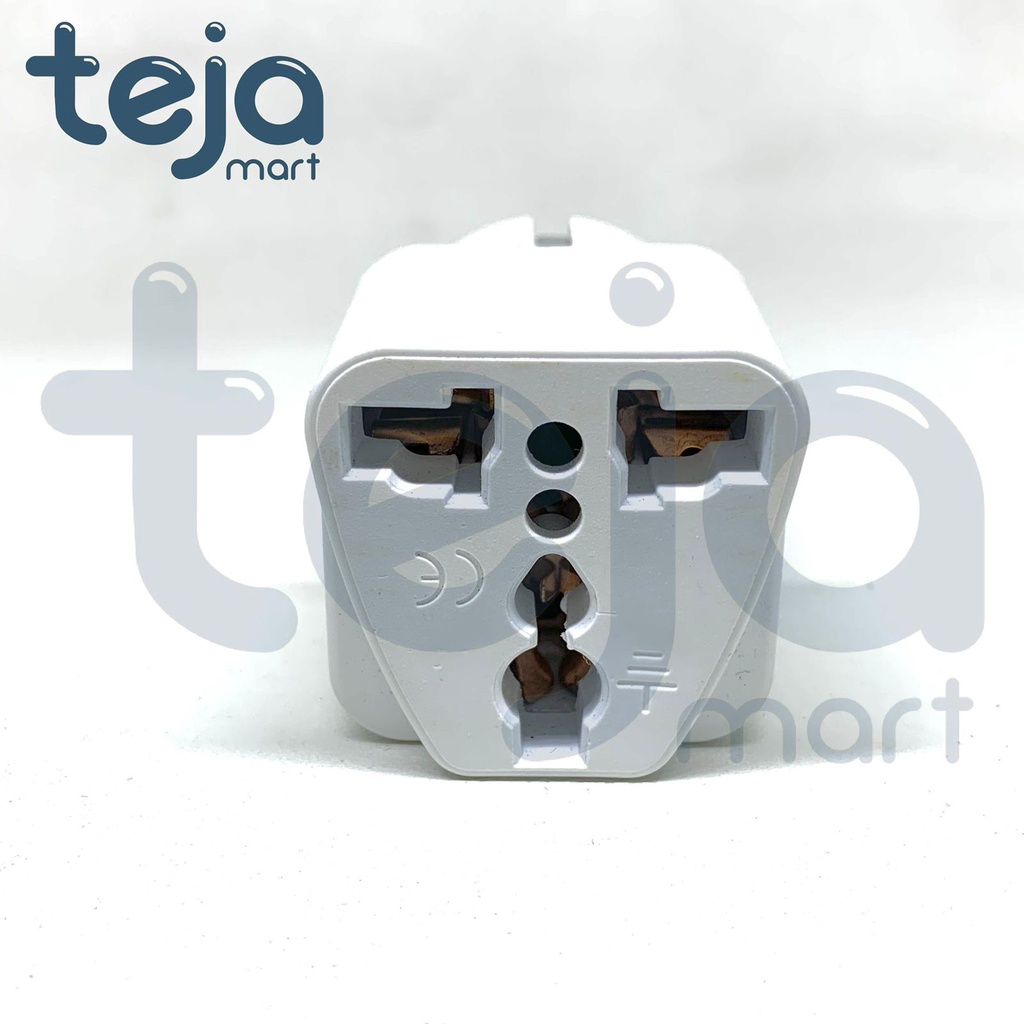 Over Steker Adaptor Kaki 3 ke 2 Travel Adapter Colokan Universal Swit