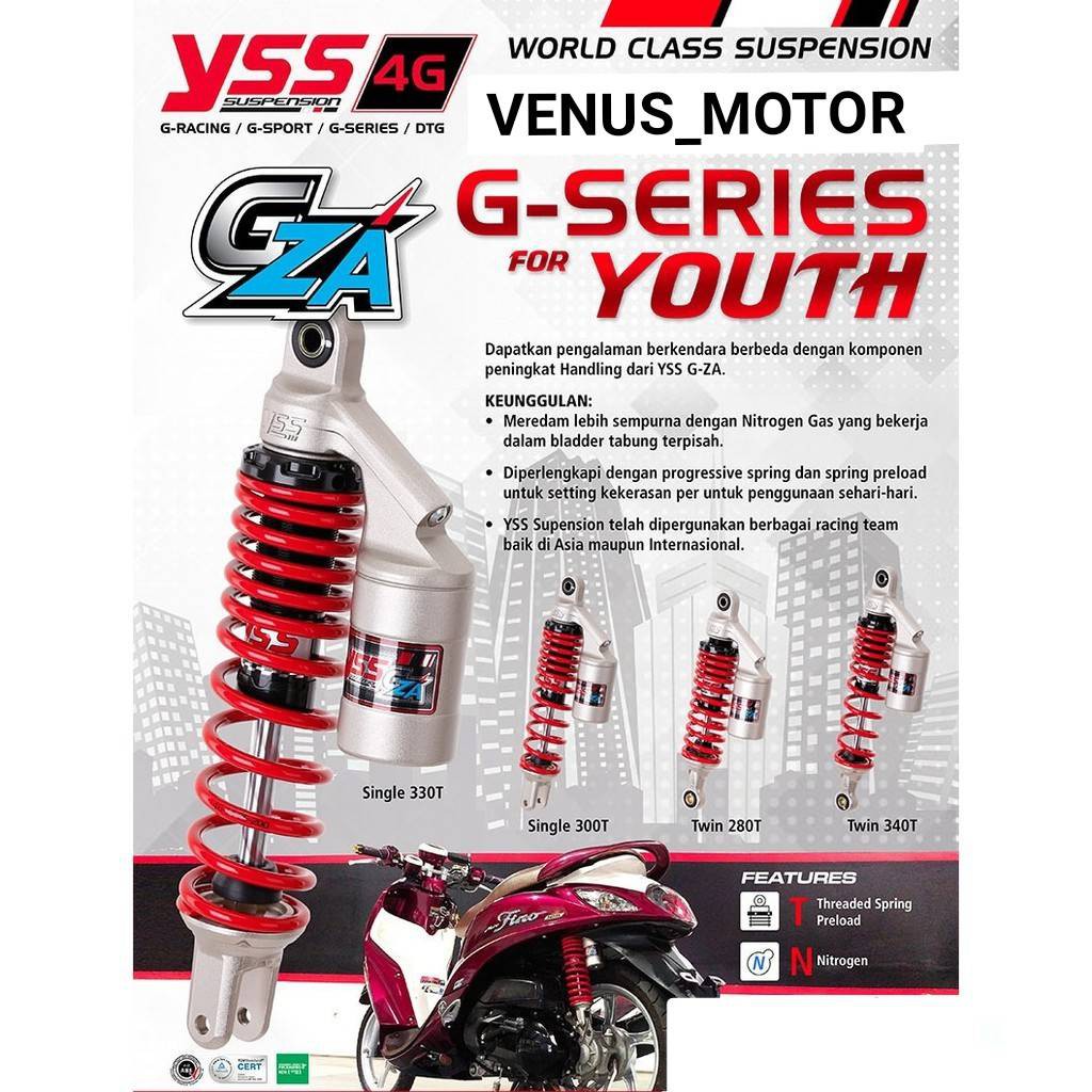 SHOCK YSS TABUNG VARIO125/150 YSS GZA GSIX BEAT/MIO JWO