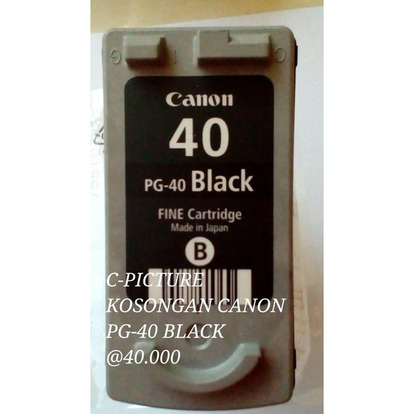 Dijual KOSONGAN CANON PG 40 BLACK INK CATRIDGE(PG-40) Murah