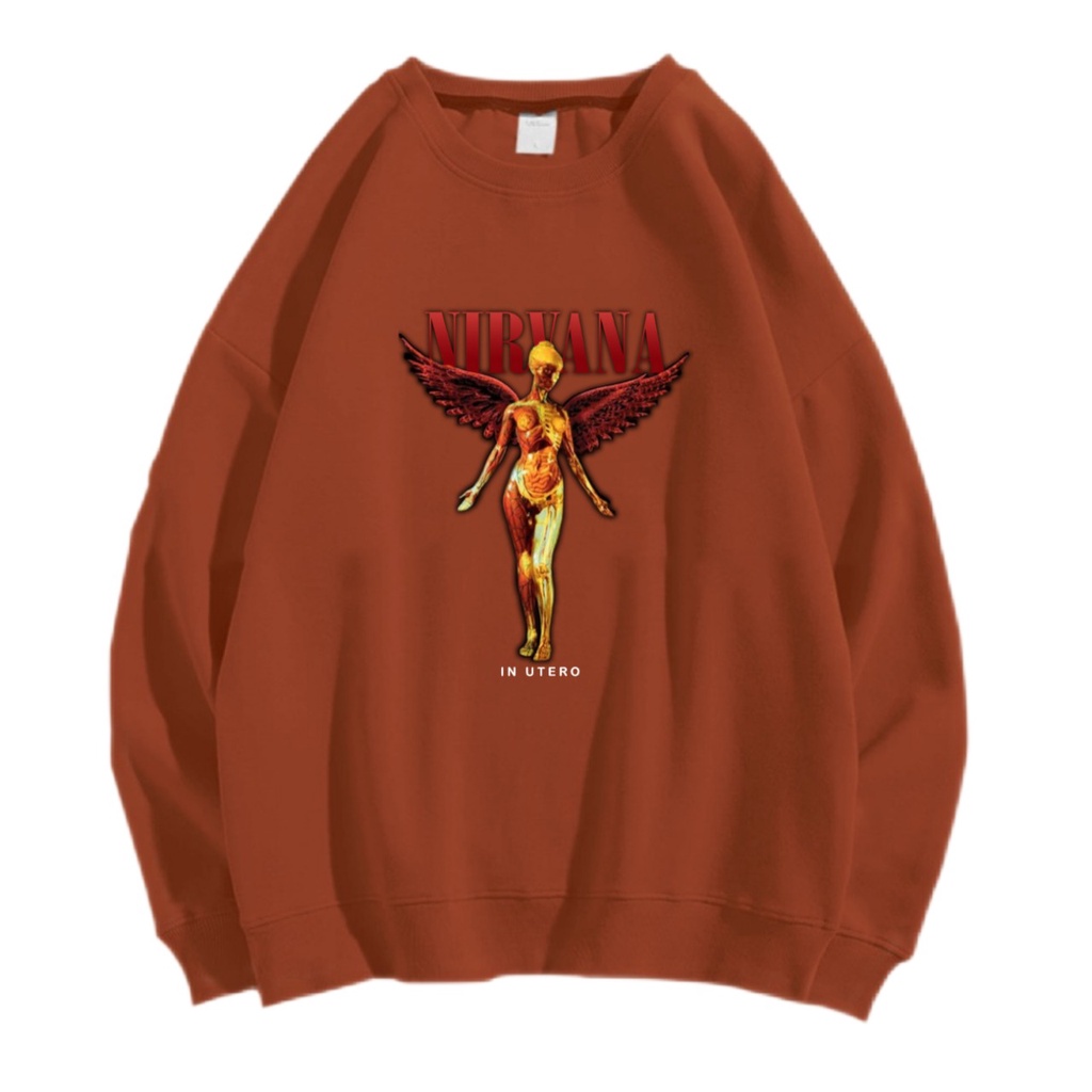 NIRVANA SWEATER CREWNECK Size M-XXL ANAIRA
