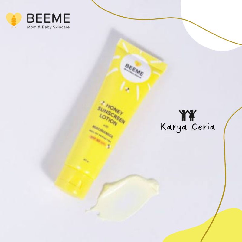 Beeme Sunscreen lotion SPF 50 Cream Niacinamide Krim Pelindung Sinar Matahari Anak Bayi dan Ibu Aftersun