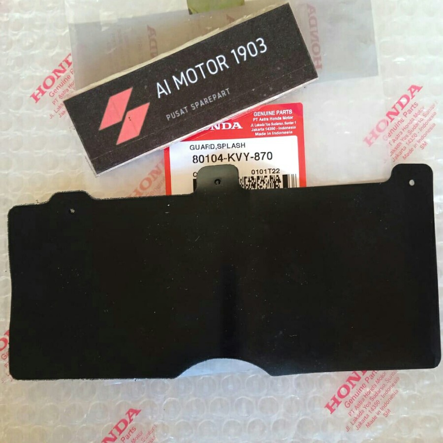 SPLASH GUARD KARET SPAKBOR PENAHAN LUMPUR BEAT CARBU 80104-KVY-870