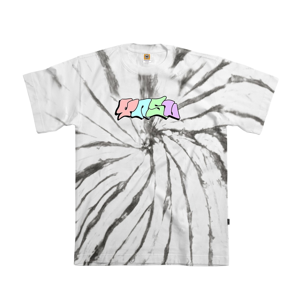 Yamasurih - Kaos Tie Dye Abu &quot;TYPO 01&quot; T-Shirt