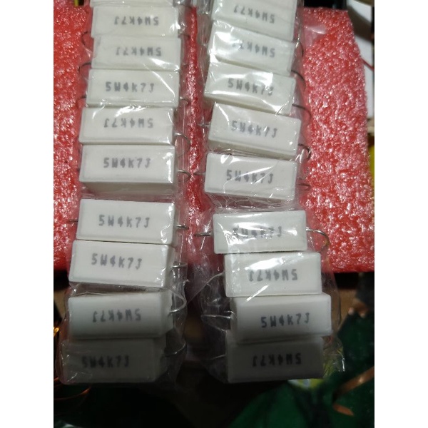 resistor 22R 5W kaki tebal