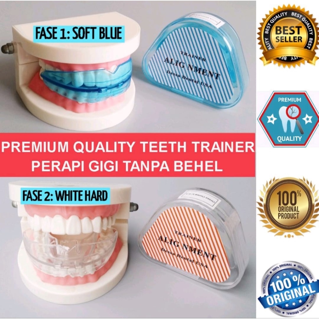 [BISA COD] PREMIUM Perapih Gigi Behel Teeth Trainer Alignment Original Perapi Gigi Tonggos Gingsul Lentur