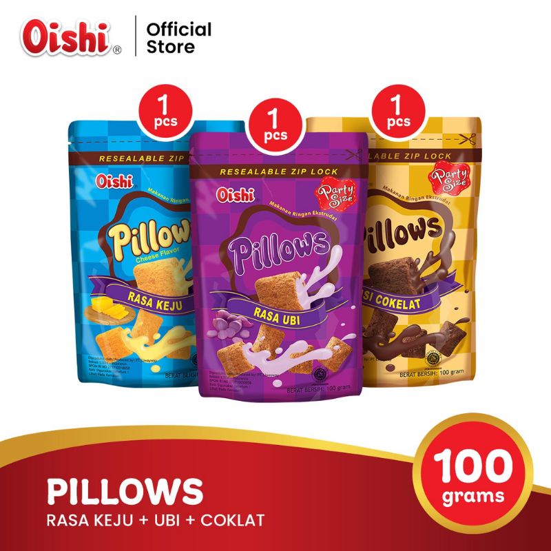 

OISHI Pillows Coklat & Ubi Ungu 100gr