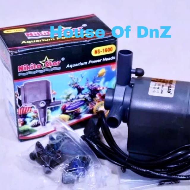 Pompa Celup NS 1600 Aquarium Nikita Star NS1600 Mesin Akuarium 1600