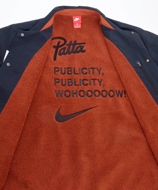 PATTA x NIKE Coach Jacket // Dark Obsidian // size Small outlet