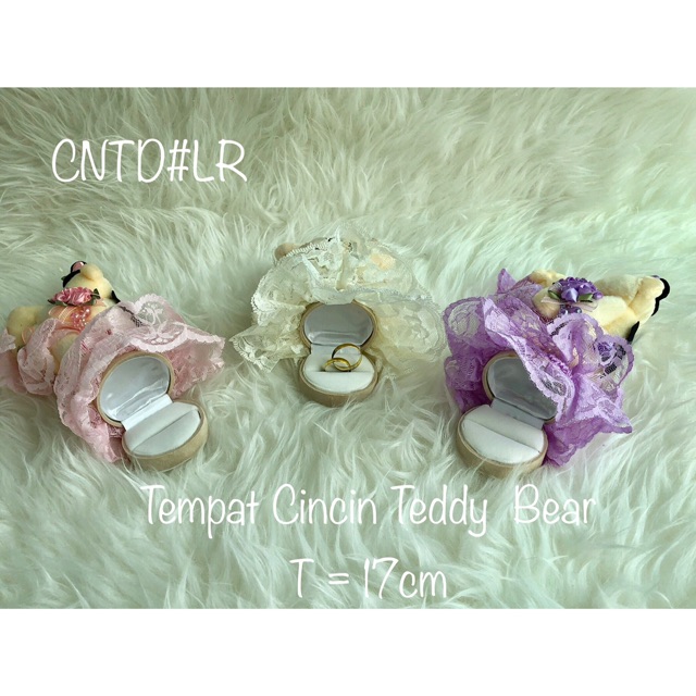 CNTD#LR tempat cincin teddy bear