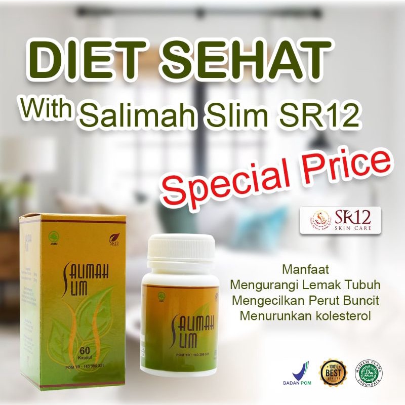 Salimah Slim SR12 - Pelangsing Herbal - Obat Diet Ampuh Turunkan Berat Badan