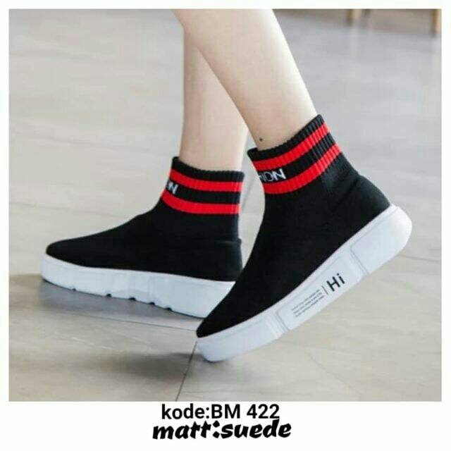BM42 BALENCIA SNEAKER BOOTS KOREA SEPATU WANITA BOOTS