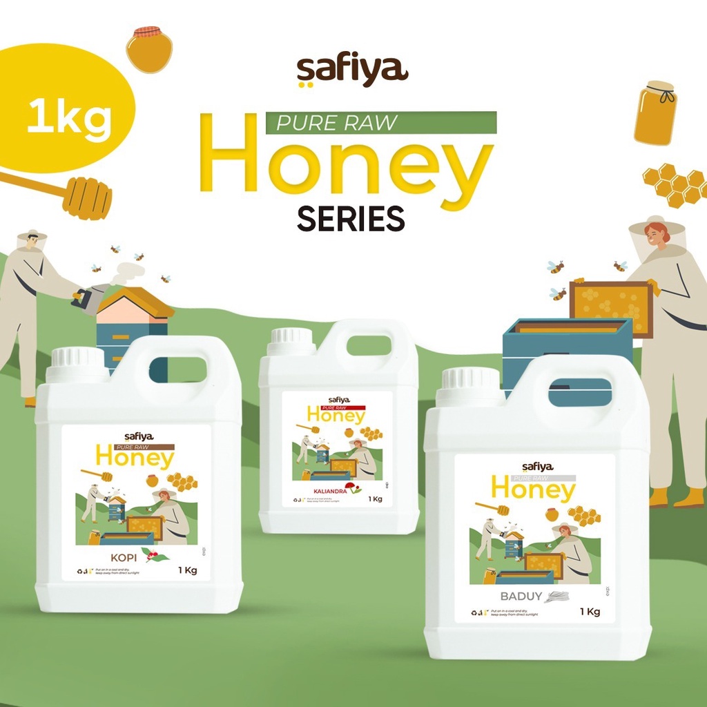Madu Murni Raw Asli Safiya 1 kg | Pure Raw Honey