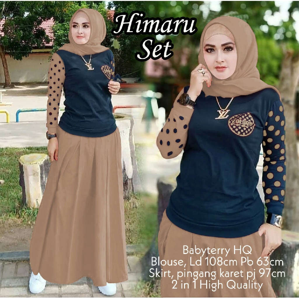 [St.Himaru RO]Setelan wanita babytery varian warna