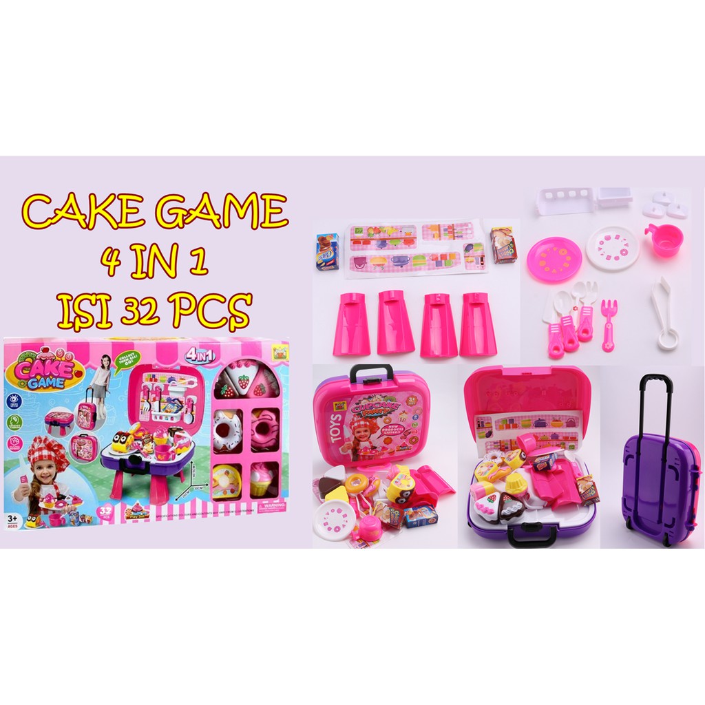 MAI249 MAINAN CAKE GAME 4 IN 1 ISI 32 PCS