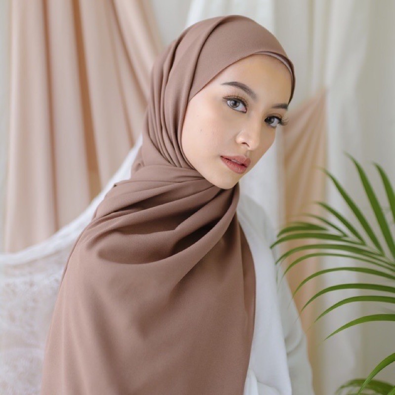 Pashmina Ceruty Import Baby Doll Premium Polos Sabyan Heavy Chiffon / pashmina import