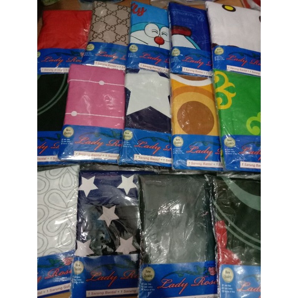 Sarung Bantal & Guling 1Set / Bonita , Ladyrose