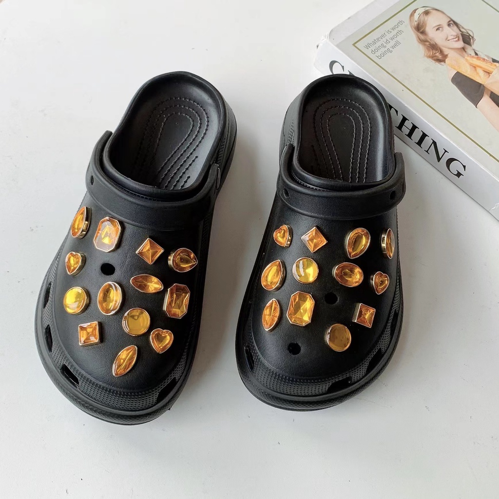 @shinydiy Charms Buckle Sepatu Desain Crocs Jibbitz Amber Ocean Crocs Untuk Dekorasi Pesta Anak Pria Dan Wanita【asesoris wanita】