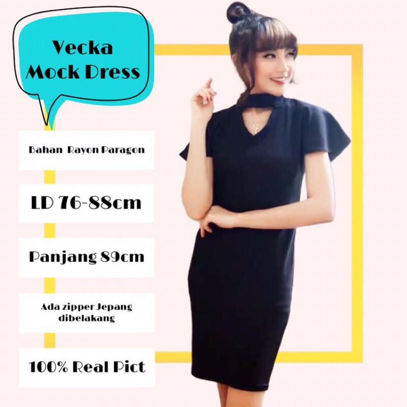 Baju Fashion Dress Wanita Korean Style Vecka