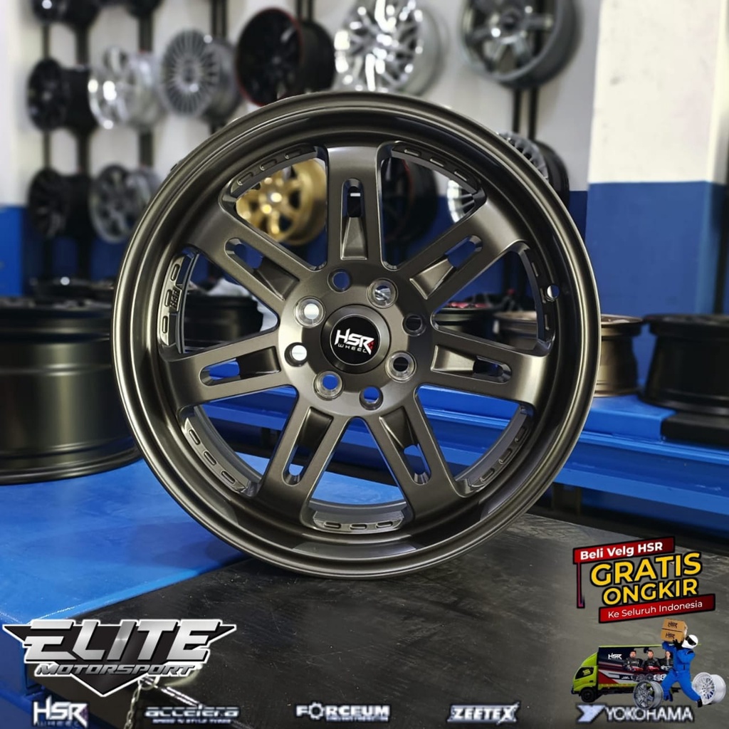 Velg Mobil Brio Mobilio Agya Ayla Ring 15x65 Lobang 4 Velg HSR DAIMON