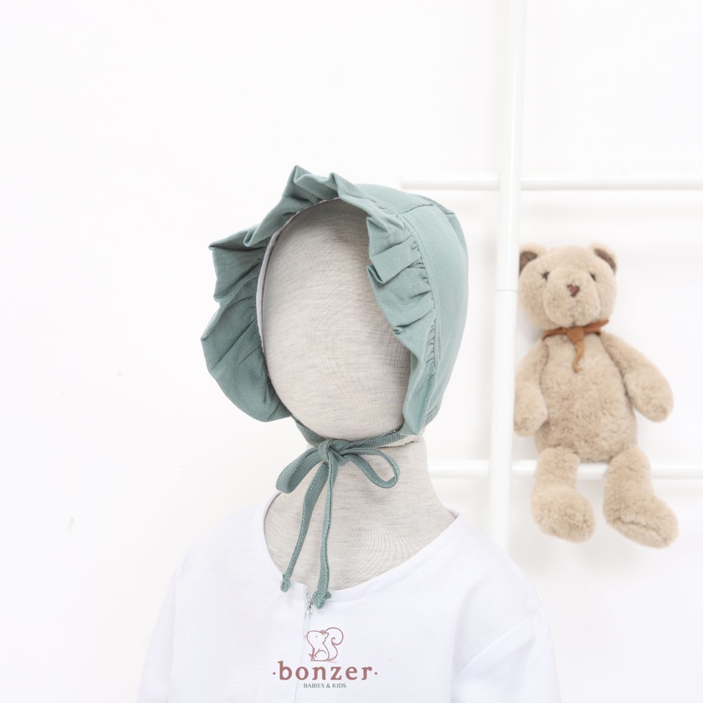 PROMO 7.7 PROMO BAJU LEBARAN MURAH BONZER BABY Topi Anak Topi RUFFLE BONET KUPLUK BAYI BUCKET HAT Bayi Model Lucu Bahan Premium Cotton