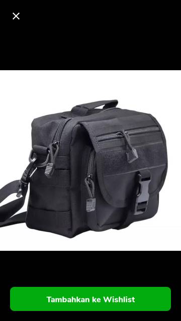 tas kantor laptop model selempang jinjing serbaguna bahan cordura