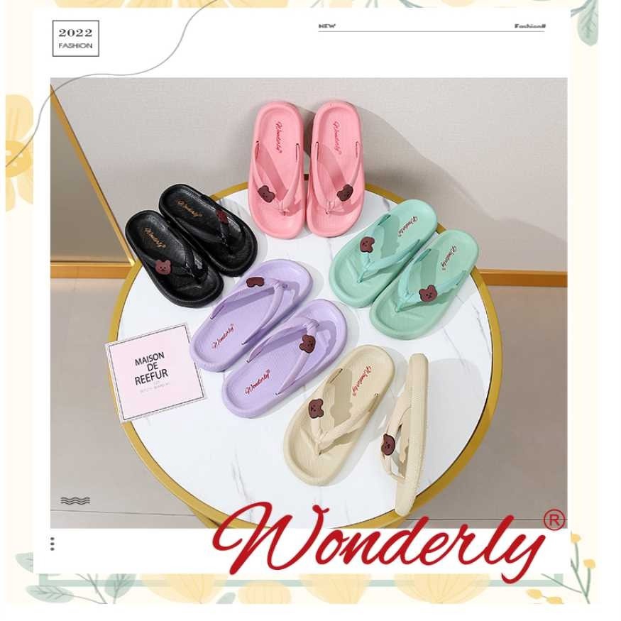 M2288 TG Sandal Jepit Bear Flat Anak Perempuan Wonderly Sendal Jepit Cewek Bear