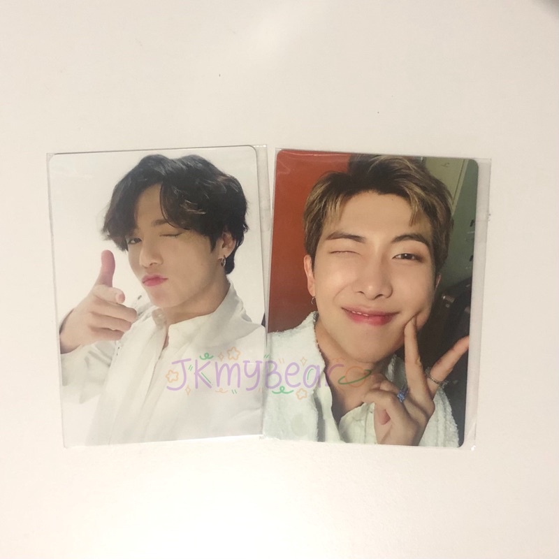 Photocard BTS SYS Ring Jungkook JK Namjoon RM Speak Yourself Ring