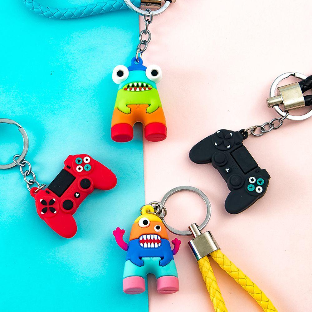 [Elegan] Wanita Gantungan Kunci Kreatif Manis Hadiah Mainan Liontin Desain Kartun Alloy Cartoon Key Holder