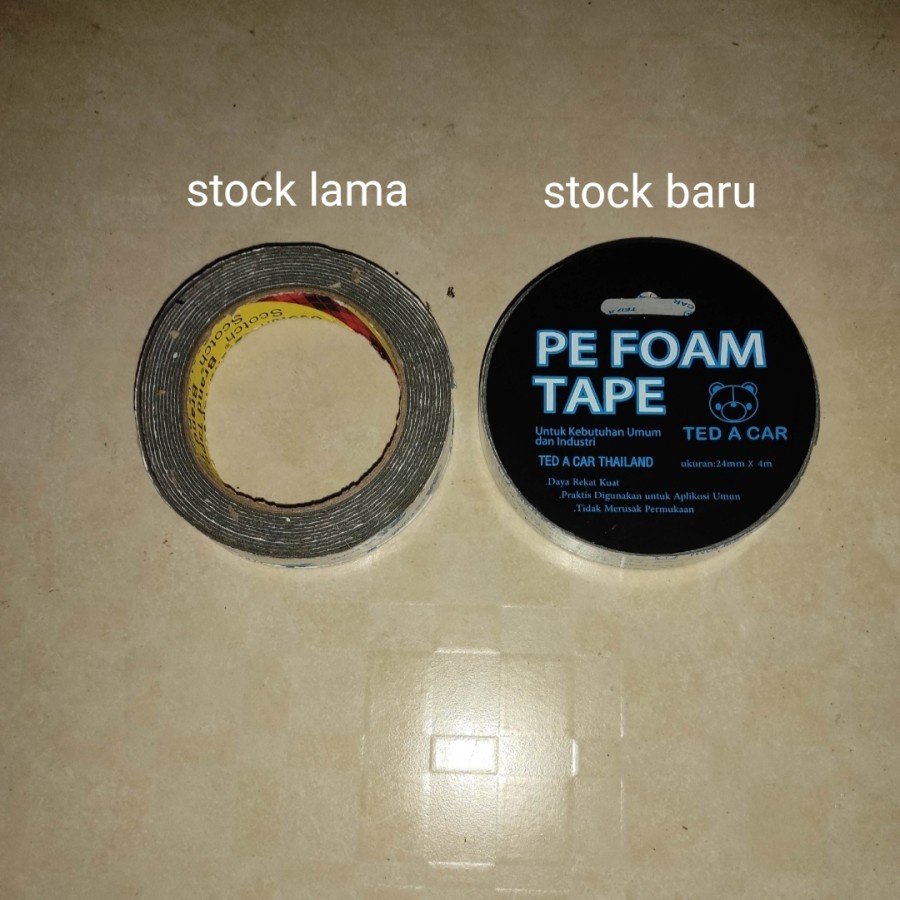 NEW Double Tape 24mm x 4meter Ted a Car PE Foam Bukan Double Tape 3M