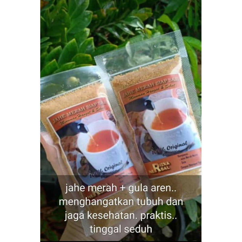 

Jahe merah siap saji