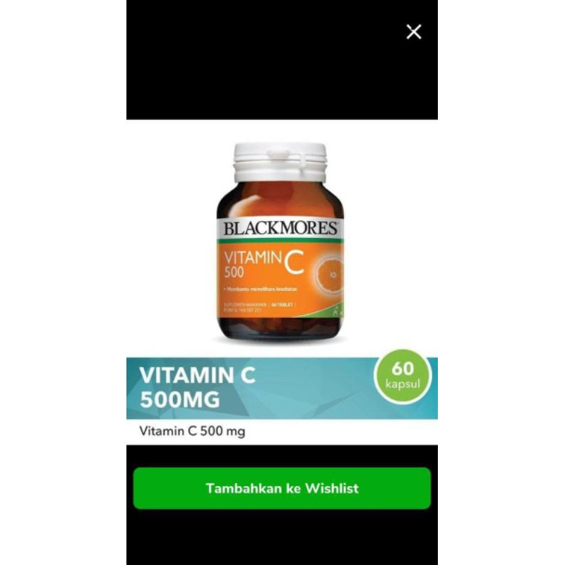 Blackmores Vitamin C 500mg isi 60 tablet