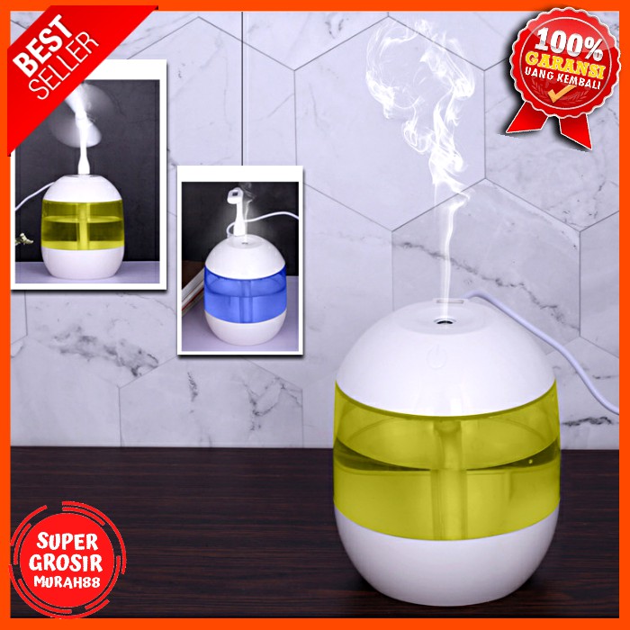 Humidifier Air Aromatherapy + Lampu LED + Kipas USB Portable 700ml