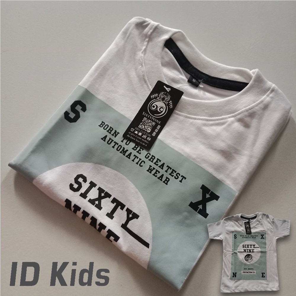 Kaos Anak Distro Putih Terbaru