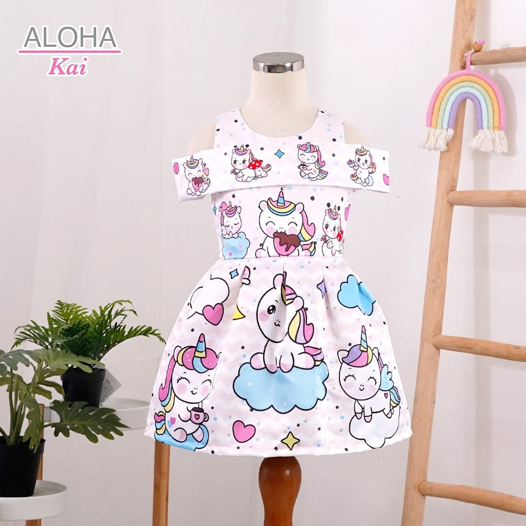 DRESS  UNICORN ANAK