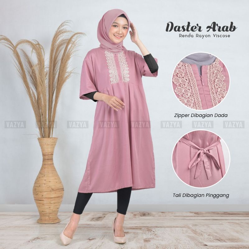 Daster Arab Renda Rayon Viscose
