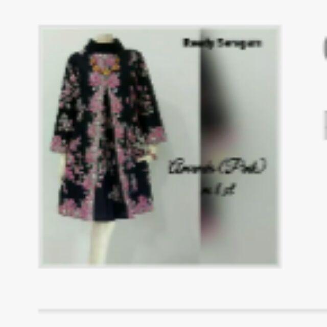 Grosir Terlaris Genes Jelita Tunic Navbor Yelbor Whitbor Creambor Tunik Batik Modern Hrb046