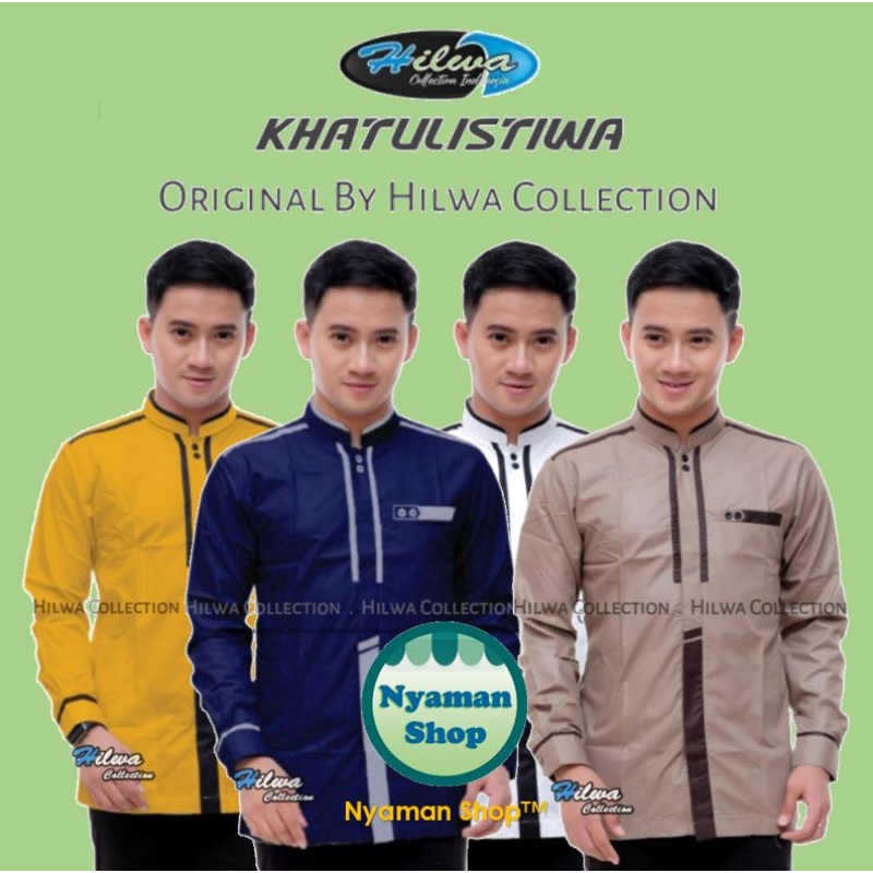 𝗛𝗜𝗟𝗪𝗔 - Baju Koko Pria Motif Khatulistiwa