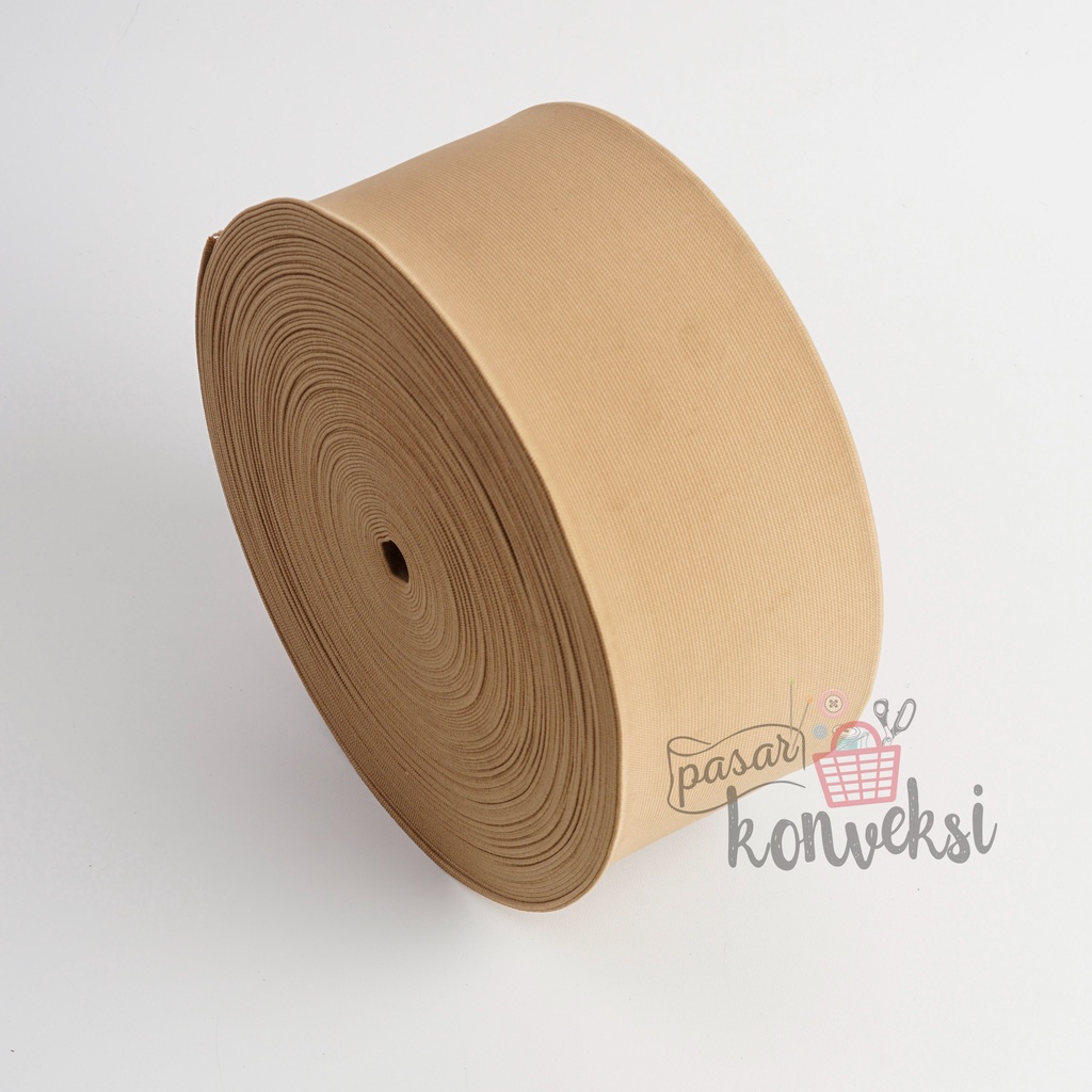 Karet Elastis 3M Krem 4” (10 cm) - 1 Roll