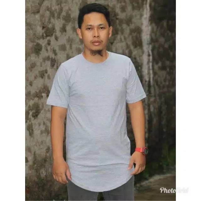 KAOS POLOS LONGLINE PENDEK &amp; PANJANG COMBAD 30S