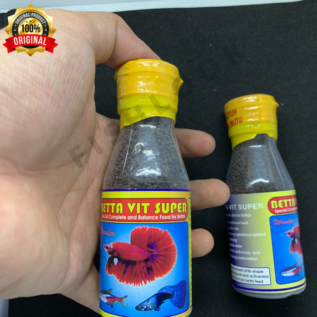 BETTAVIT BETA VIT SUPER PELET PAKAN MAKANAN IKAN CUPANG GUPPY HIAS