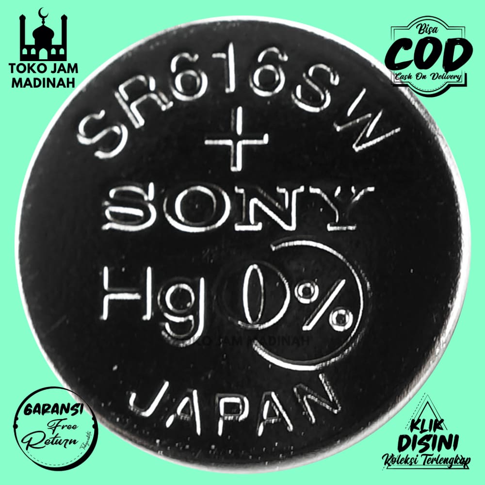 Batu Baterai Jam Tangan Sony 321 616 Awet Batre Silver Original
