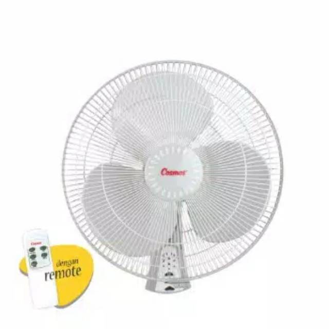 Wall Fan / Kipas Angin Dinding Cosmos 16 WFCR 16 Inch Dengan Remote Bagus Berkualitas Garansi Resmi