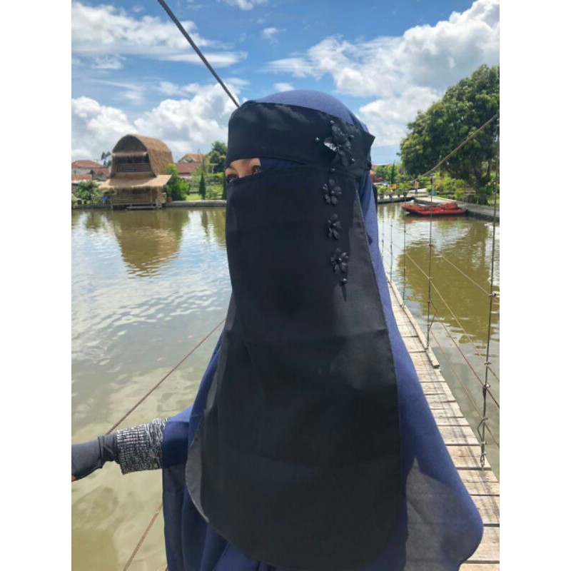 cadar niqob bandana wolfis cadar cantik cadar bunga