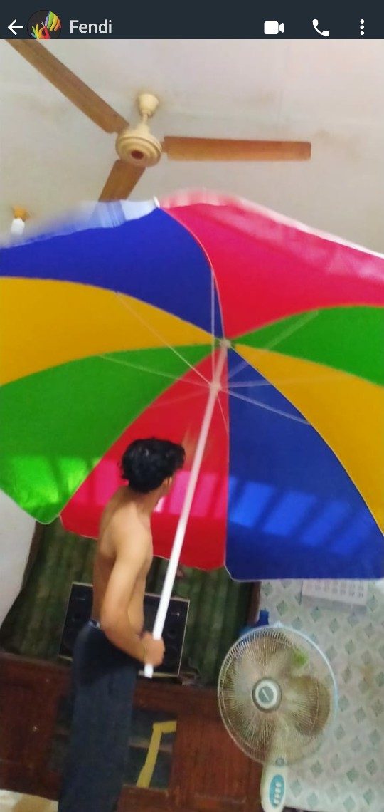 Tenda Payung Pelangi/pantai/tenda Jualan Super Jumbo 300cm + Tripod/kaki (payung Free Tas Payung)