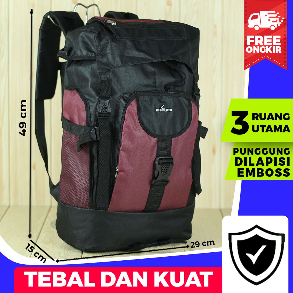 RANSEL GUNUNG TAS PRIA ARDO HIKING CAMPING OUTDOOR TERMURAH TERBARU OLAHRAGA KUAT AWET CARIER