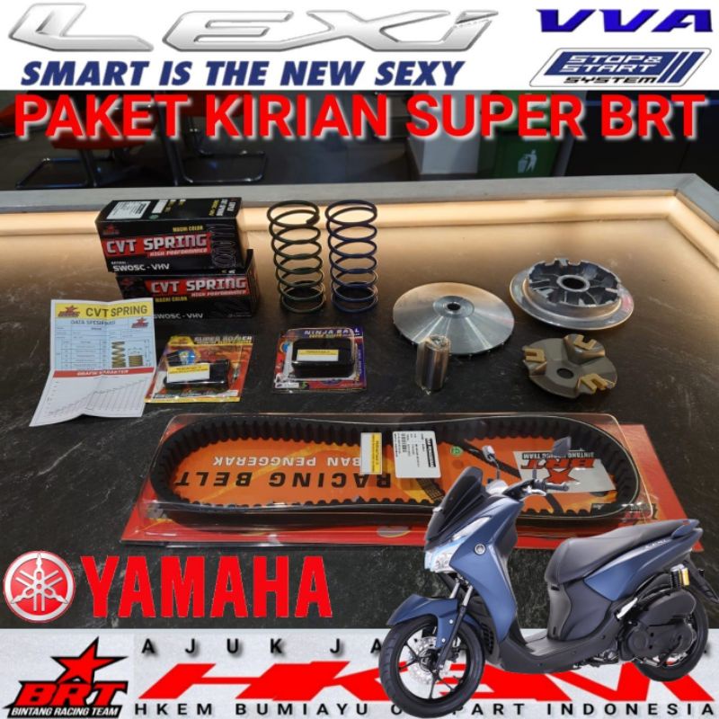 PAKET UPGRADE CVT LEXI NEW NMAX N-MAX AEROX 155 RUMAH ROLLER BELT KIPAS HARIAN TUNE BORE UP RACING B
