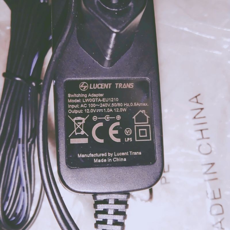 ADAPTOR LUCENT TRANS  12V - 1AMPER