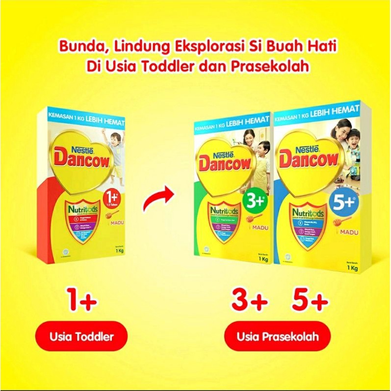 Dancow 1+ Madu Bok 1 kg Susu Pertumbuhan 1-3 tahun